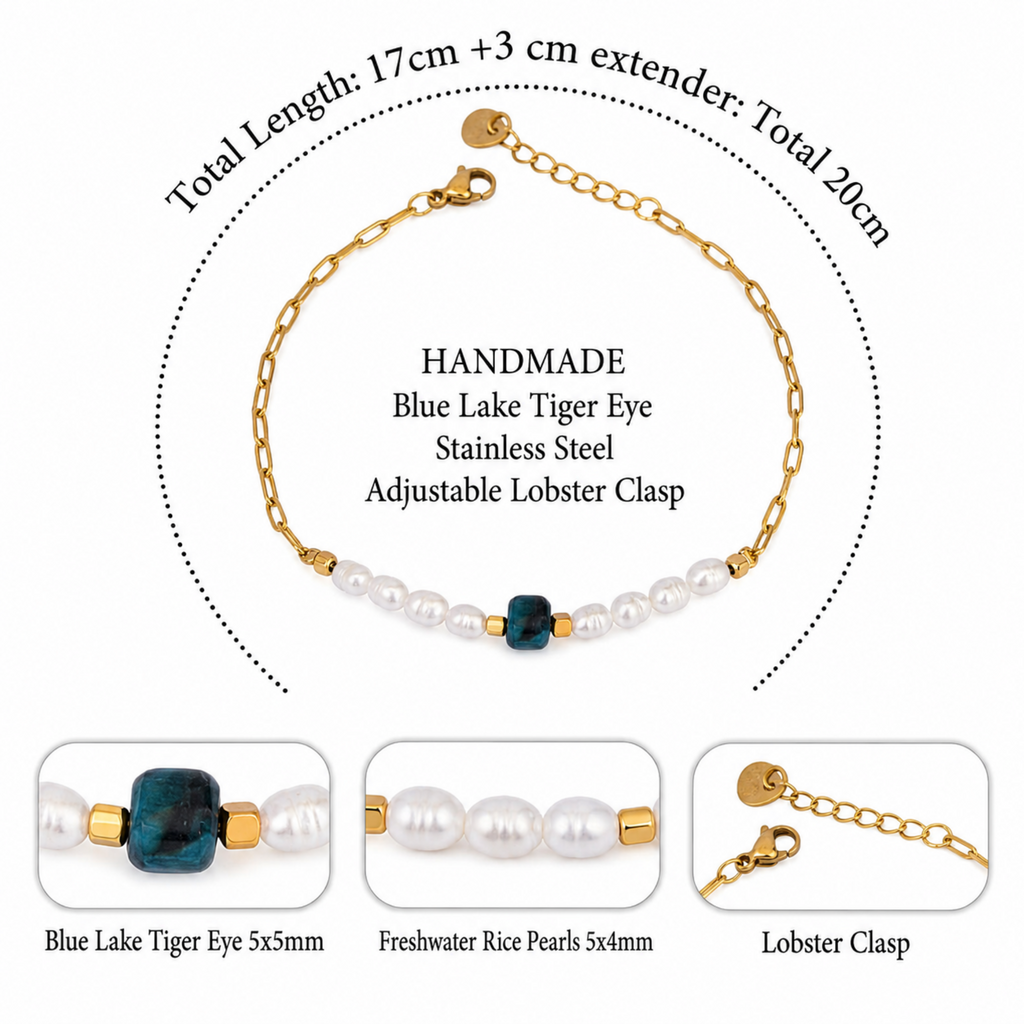 Pulsera Liv de la coleccion Azure Infografia