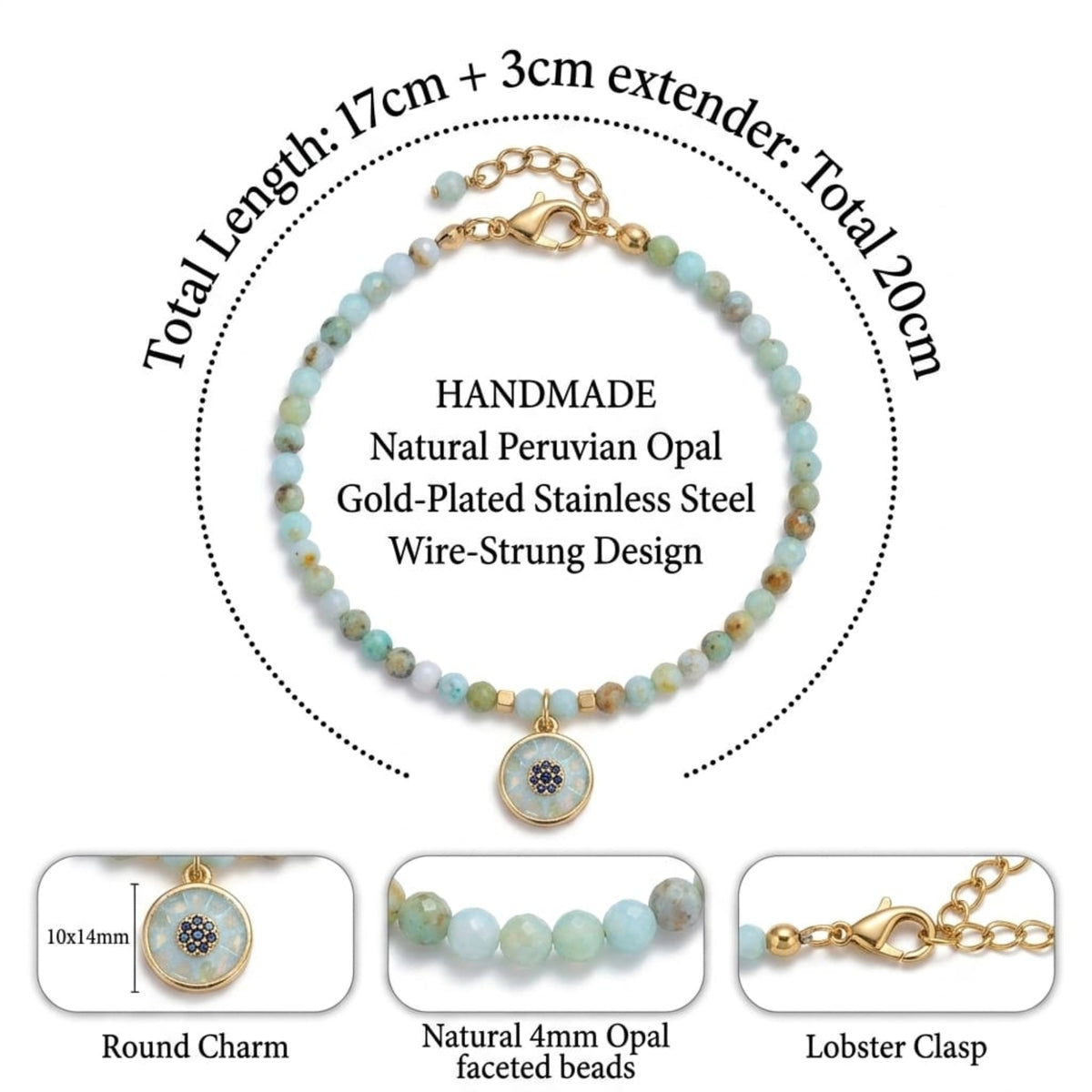 Infografia Pulsera YANA Opalo Peruano