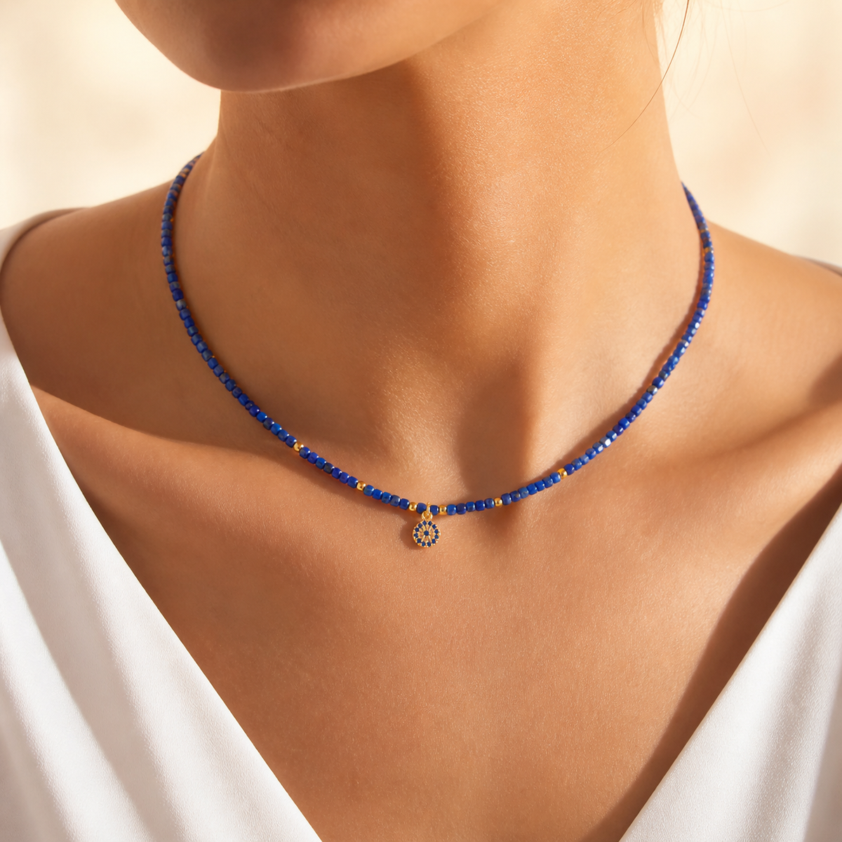 Collar · Lapislázuli y Ojo Turco