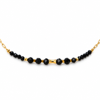 Collar RIONA · Espinela Negra y Acero Inoxidable